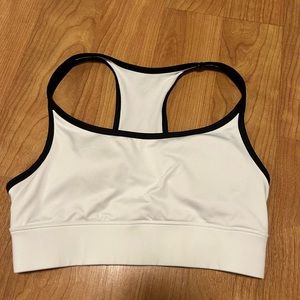 forever 21 white sports bra